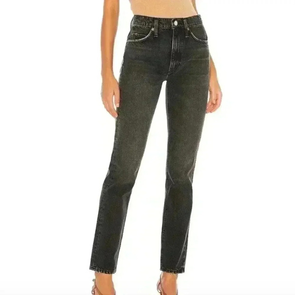 NWT Redone Originals 70s Straight Jeans in Black Wash